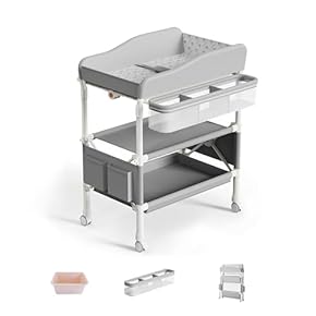 おむつ替え台 4段階調整可能 収納付き Amazon.co.jp: Sweeby おむつ交換台 多機能オムツ交換台 4段階高